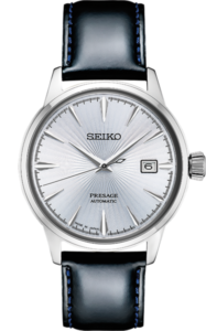 black leather seiko band