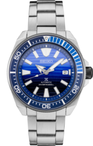 blue faced watch